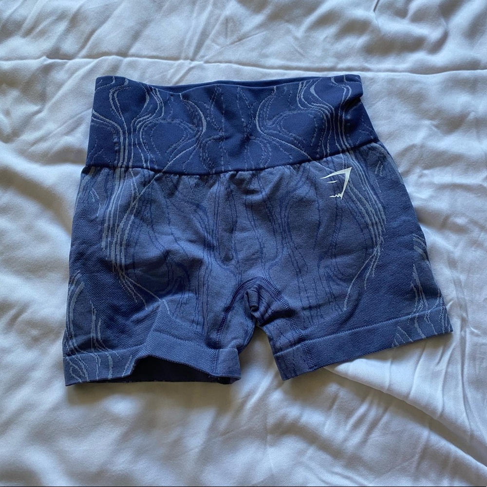 Gymshark Adapt Seamless Shorts, size small, purple.